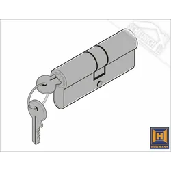 Hörmann Profilzylinder 910, Bohrschutz beidseitig für H3WK4 Dickfalz, H16WK3 Dünnfalz, H16WK4 Dünnfalz, H16WK4 Dickfalz