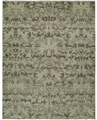 KALATY Transitional Multi-Colored Hand-Knotted Wool Area Rug