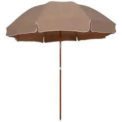 Helloshop26 - Sonnenschirm mit Stahlstange 300 cm taupe 02_0008105
