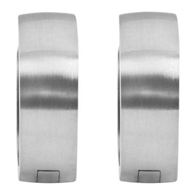Klappcreolen ADELIA´S "Ohrringe – Klappcreole aus Edelstahl", Damen, Gr. Unisex, Edelstahl, silber, Ohrringe Klappcreolen, Ideal als Geschenk zum Weihnachten