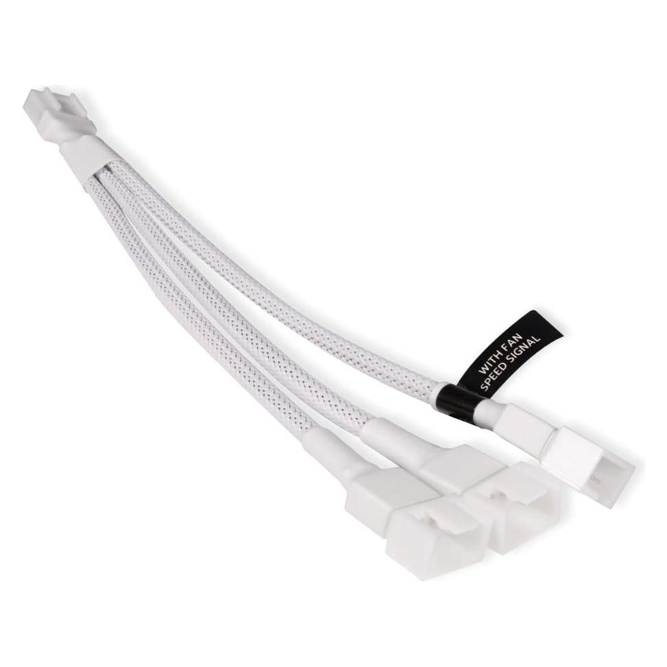 Alphacool LK Y-Splitter 4-Pin auf 3x 4-Pin PWM 15cm wei?? (18725)