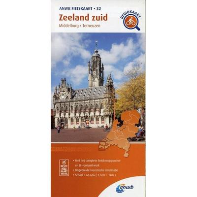 Zeeland zuid (Middelburg / Terneuzen) 1 : 66 000, Karte von , ANWB Media Inside Sales, 978-90-18-04733-7