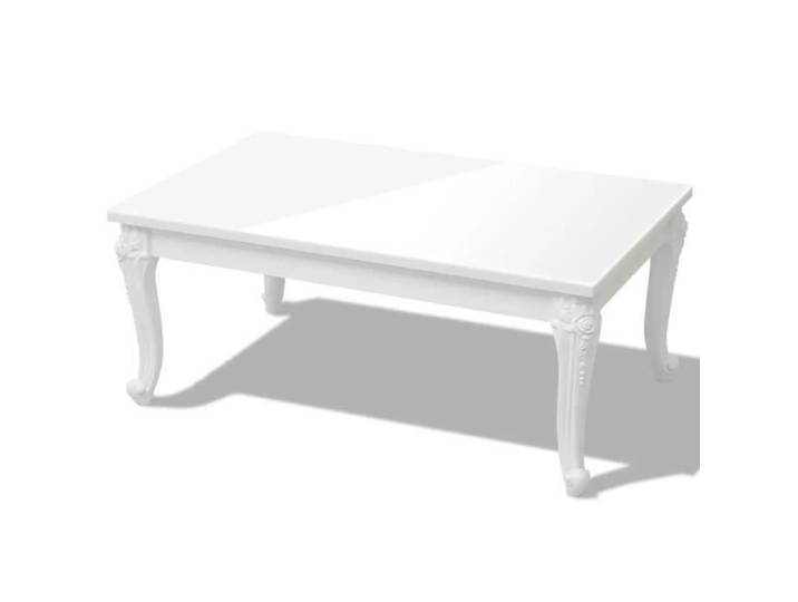 Table basse - VIDAXL - Laquée Blanc - Rectangulaire - 100x60x42cm