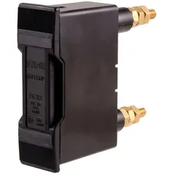 Eaton SC32P Sicherungsunterteil, Niederspannung, 32 A, AC 550 V, BS88/F1, 1P, BS, Gegenbolzen angeschlossen, schwarz SAFECLIP 32A BOLZENANSCHLUSS  - 10 Stück