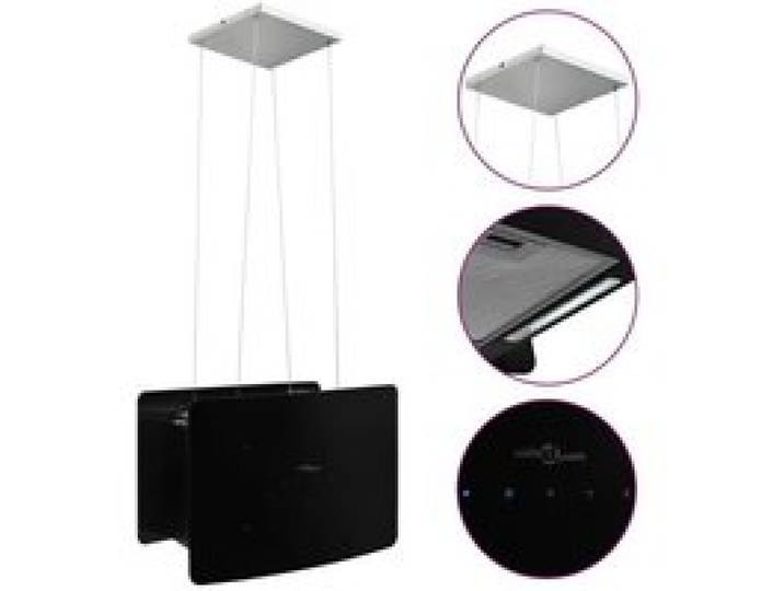 GARS Hotte cuisine Ultra-sliencieux Hotte suspendue à LCD tactile Verre trempé(1735)