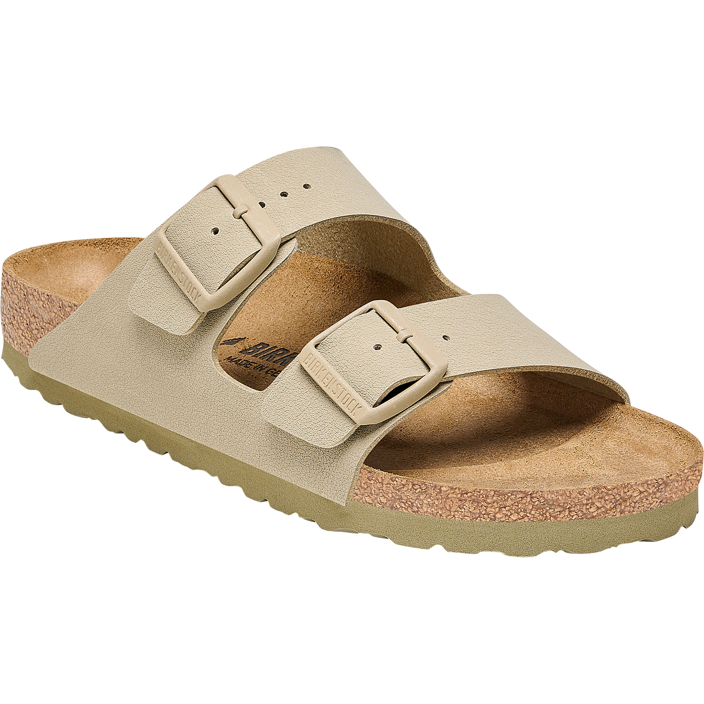 Birkenstock Arizona Birko-Flor Narrow Sandale Sandalen beige Größe 46 Lifestyle