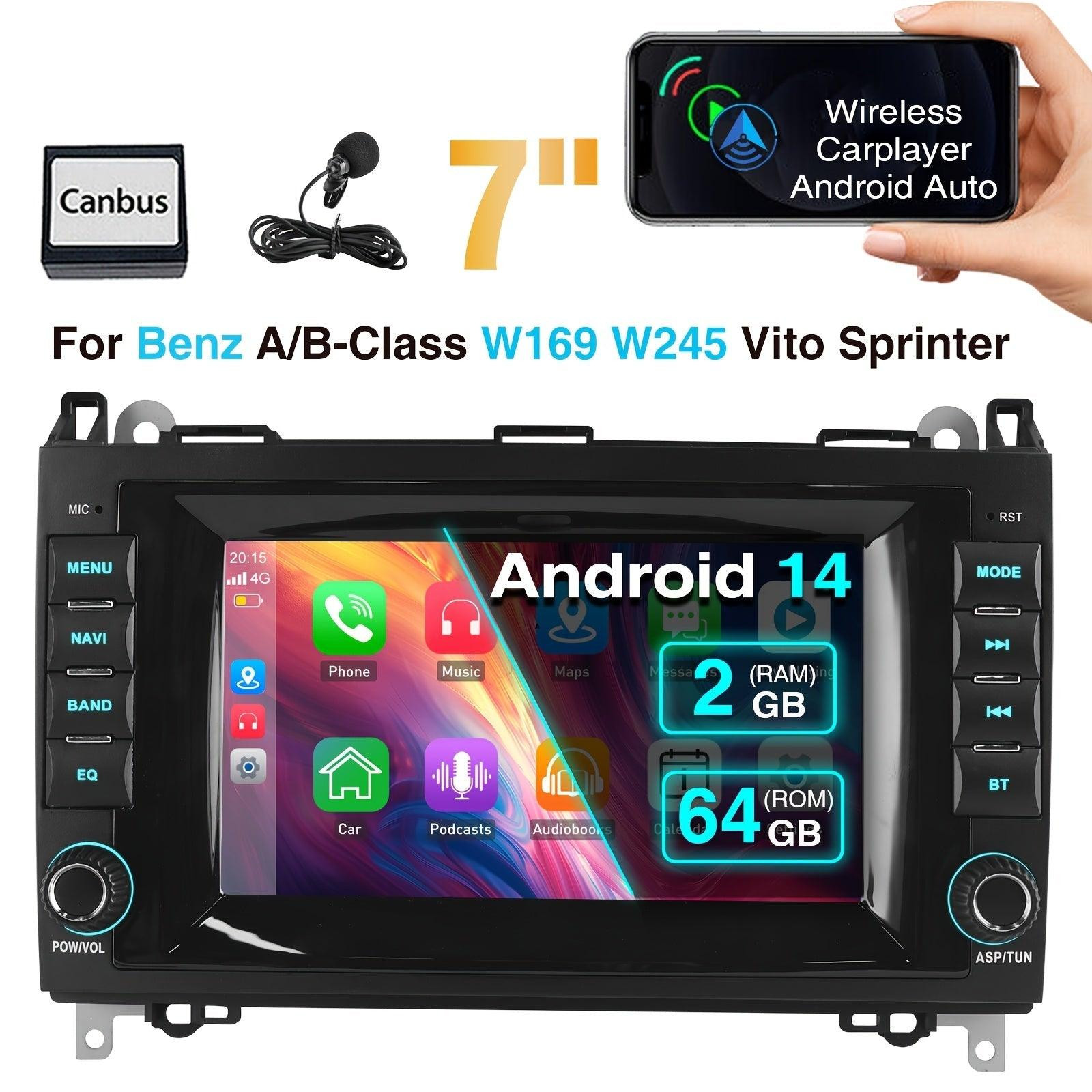 Selius Multifunctionele Android Autoradio met Navigatiesysteem en Carplay