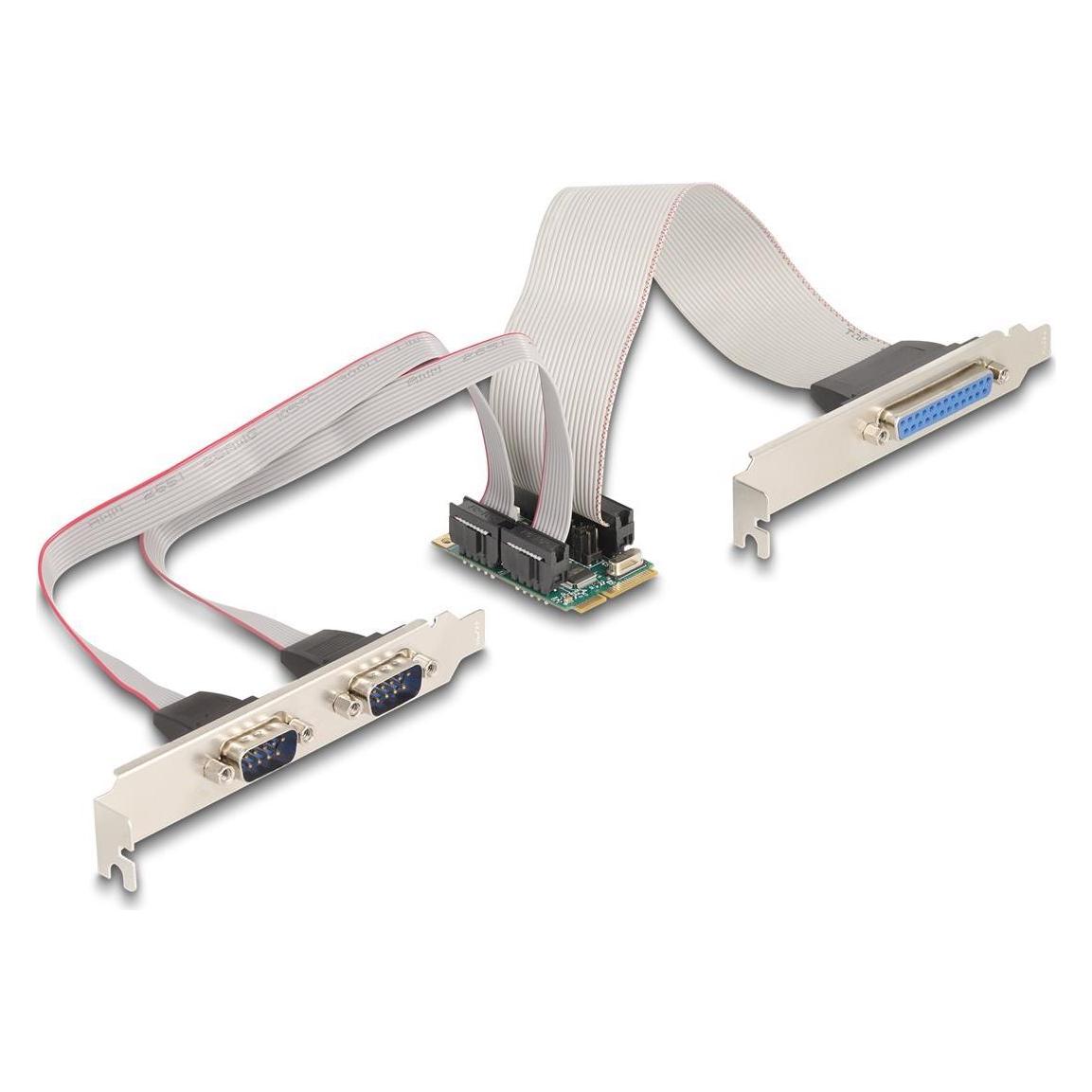 Delock Mini PCIe I/O PCIe full size 1 x Parallel, 2 x Seriel (95277)