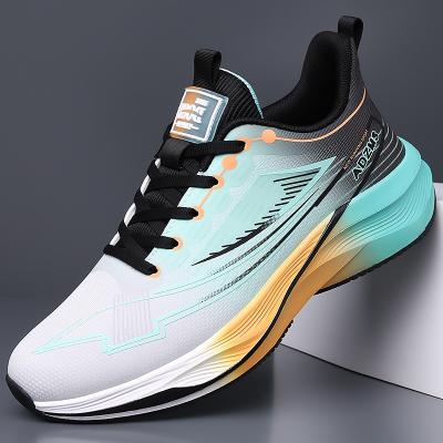 LightInthebox Men's Gradient Running Shoes – Lightweight Cushioned Athletic Sneakers in Black, Purple Orange for High-Performance Sports