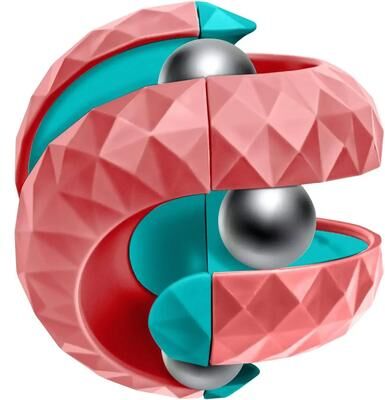 Uplift Treasures Orbit Ball Cube Anti Stress Fidget Toy pink