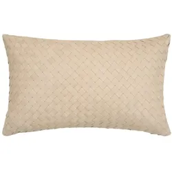 pad Kissen Web Leather 30 x 50 cm Textilene Beige Natur