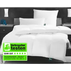 Frankenstolz »fan Alaska« Bettdecke Biobasiert Kassettenbett warm / 135x200 cm / 800g