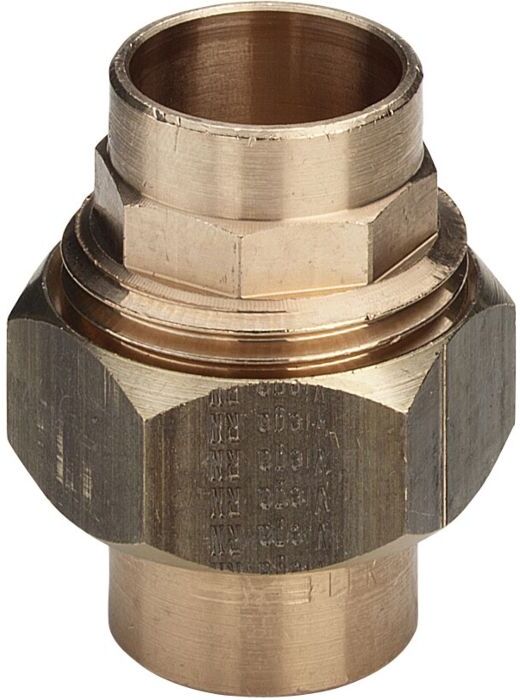 Viega Rohrverschraubung 104399 22 mm, Rotguss, konisch dichtend