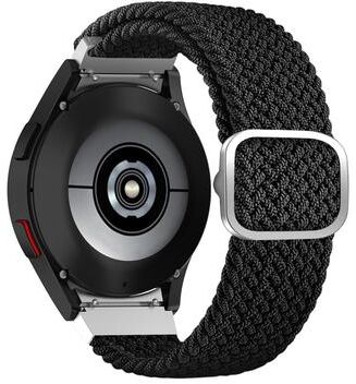 Everyday Crate Samsung Galaxy Watch4 40mm 44mm Woven Watch Band Adjustable Replacement Strap black