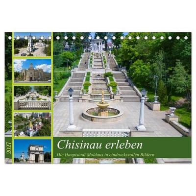 Chisinau erleben (Tischkalender 2027 DIN A5 quer), CALVENDO Monatskalender