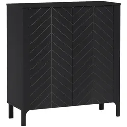 KOMMODE Lume mit zwei Türen, 100 cm, schwarz