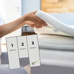 Traumschlaf Premium Gelschaum Topper Mittelteil ca. 40x140 cm