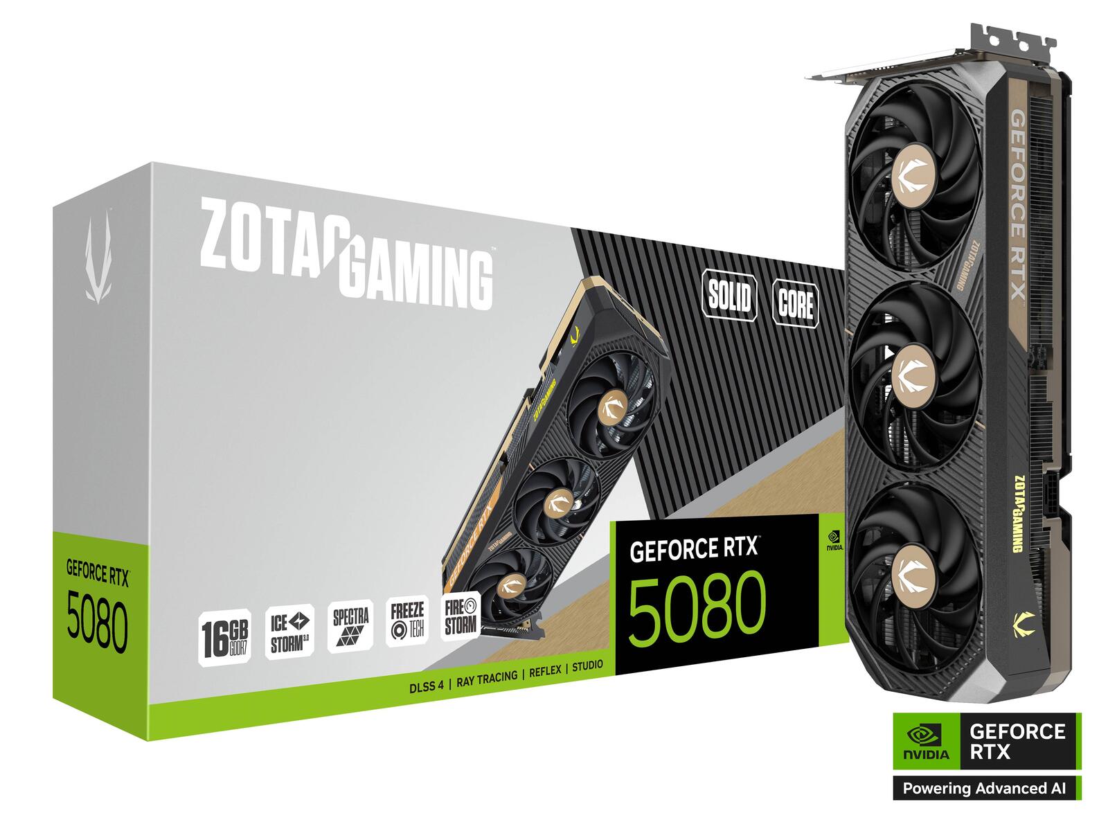 ZOTAC GAMING GeForce RTX 5080 SOLID CORE 16GB ZT-B50800D2-10P
