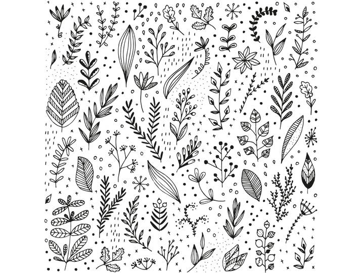 Servietten Pure Leaflet - Farbe: schwarz/weiss - Material: Papier - 123