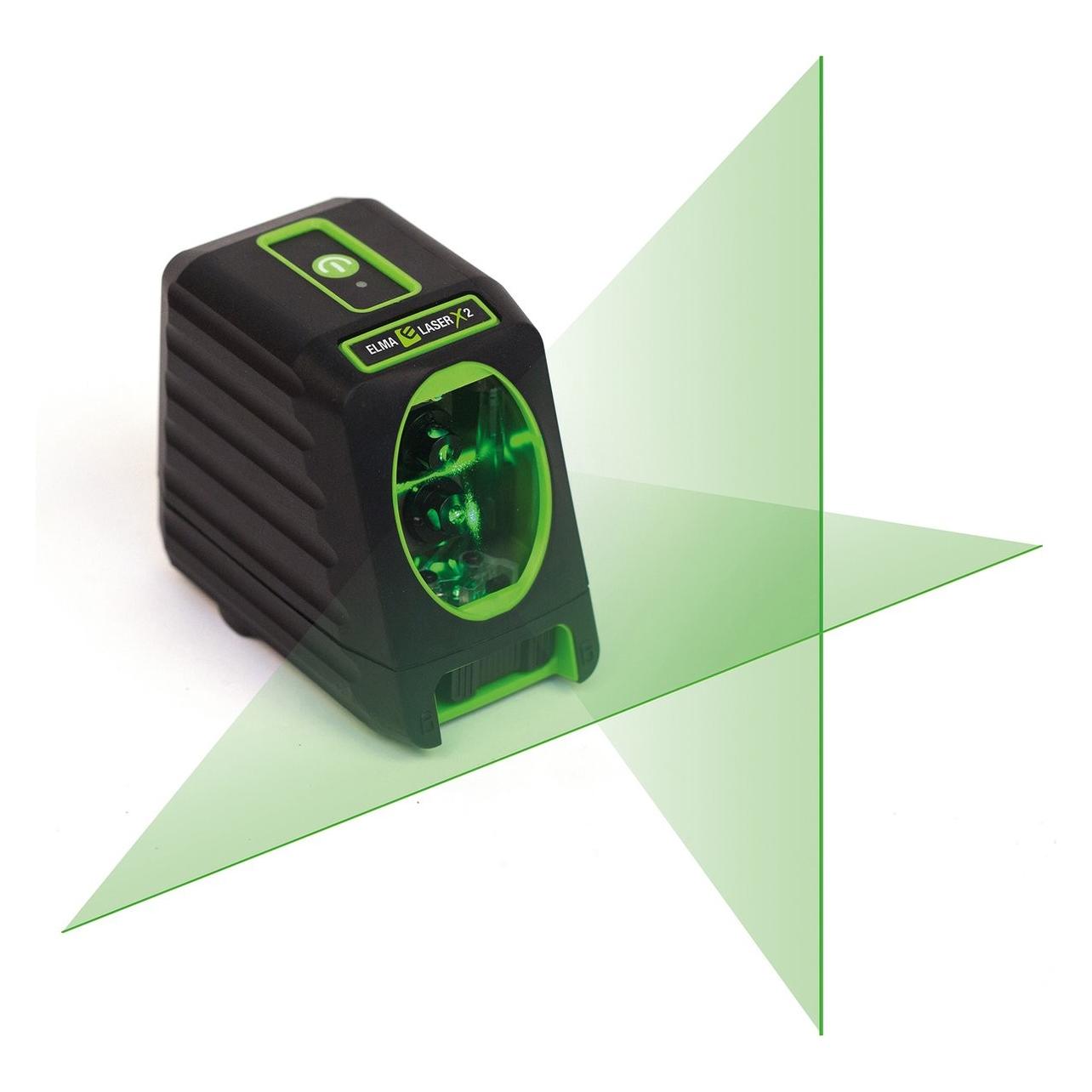 Elma Instruments Elma Laser x2, grüner Kreuzlaser für zusätzliche Sichtbarkeit (Kreuzlinienlaser) (5706445677009)