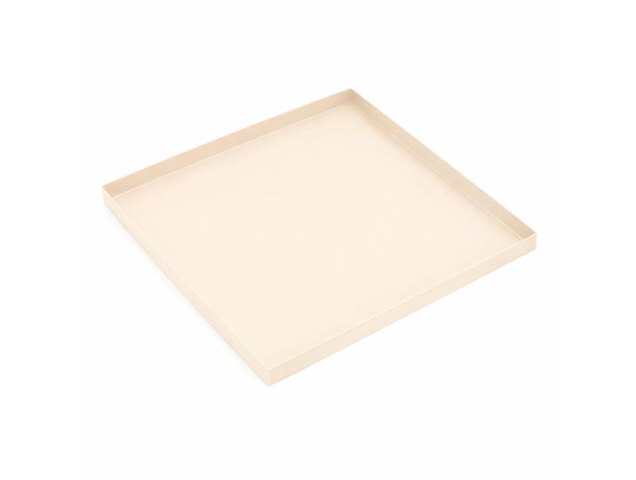 Loft42 Tablett Brew Beige, Metall, 60x3x60 cm, Geschirr, Tischkultur & Serviergeschirr, Tabletts