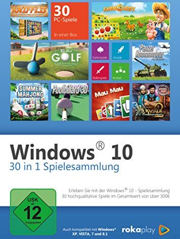 Rokapublish - Windows 10 30 in 1 Spielesammlung [PC] - Preis vom 01.10.2026 17:08:56 h