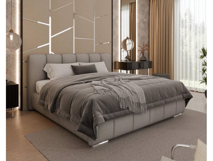 Polsterbett \ ZAIRA\ – Modernes Design, verschiedene Farben & Größen - ohne matratze