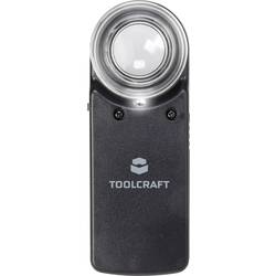 TOOLCRAFT 1303080 Handlupe mit LED-Beleuchtung Vergrößerungsfaktor: 15 x Linsengröße: (Ø) 20 mm