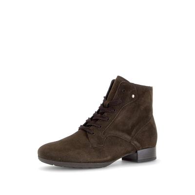 Schnürstiefelette GABOR "Schnürstiefelette", Damen, Gr. 41, braun, Schuhe Schnürstiefelette