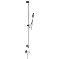 Gessi Origini Brausestange mit Wandanschlussbogen, Schlauch, 1 Strahl Handbrause, Wandmontage, 66142031, Farbe: Chrom