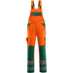 Mascot, Arbeitshose, Warnschutz-Latzhose "Barras" orange/grün Gr.62 (62)