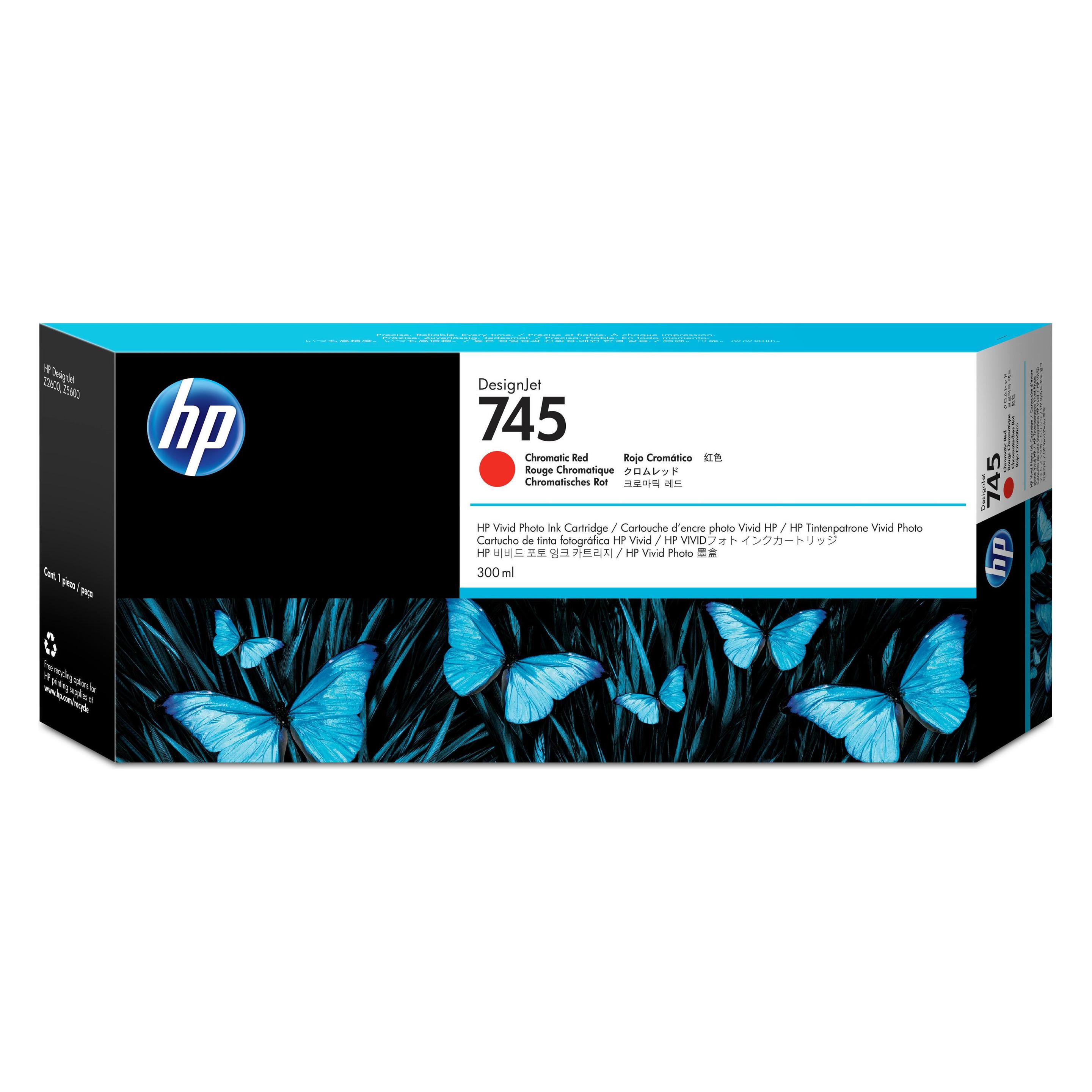 HP Tinte Large Format chroma red Orig.Nr. F9K06A (R) (F9K06A)