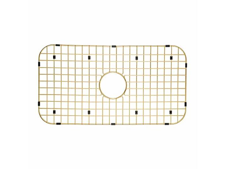 Starstar Spülbeckenschutz Matt Gold 304 Edelstahl Küchenspüle Bodengitter Rack (27-3/16 L x 14-5/16 B)