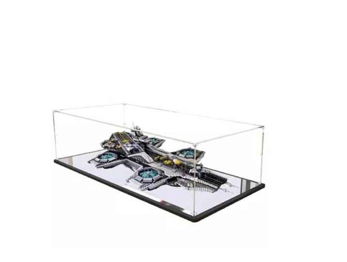 Vitrine für Lego 76042 The Shield Helicarrier, staubdicht, UV-geschützt, passgenaue Vitrine, Geschenke für Modellliebhaber (Transparent 2mm)