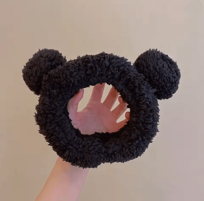 Inspire Essentials CozyBear Plush Makeup Headband For Face Washing And Skincare d
