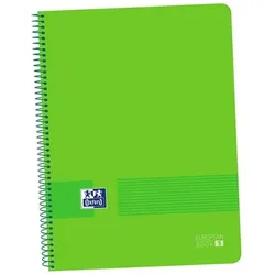 Oxford, Heft + Block, Notizbuch Live&Go grün A4 5 Stücke (A4, Gepunktet, Weicher Einband)