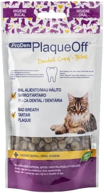 PlaqueOff Proden Dental Croq Gato 60g