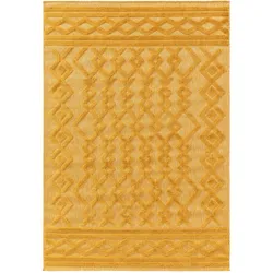 benuta Nest In- & Outdoor-Teppich Bonte Gelb 160x230 cm - Teppich für Balkon, Terrasse & Garten