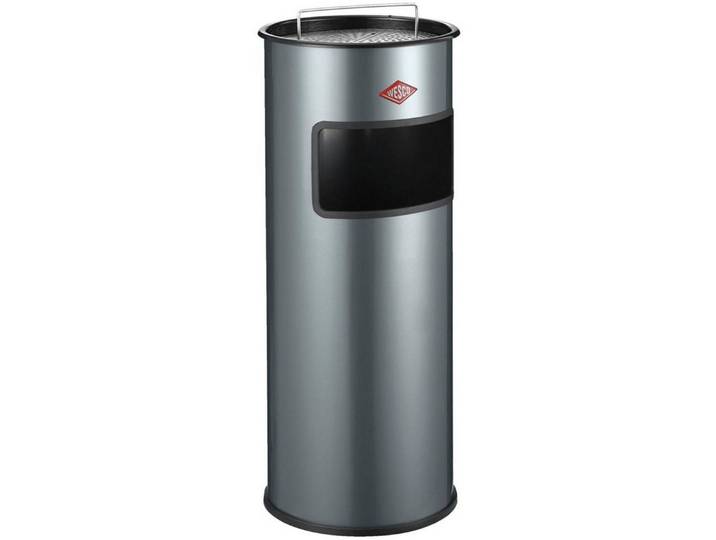 WESCO Aschenbecher, Standascher mit Sieb, Stahlblech, 30 Liter