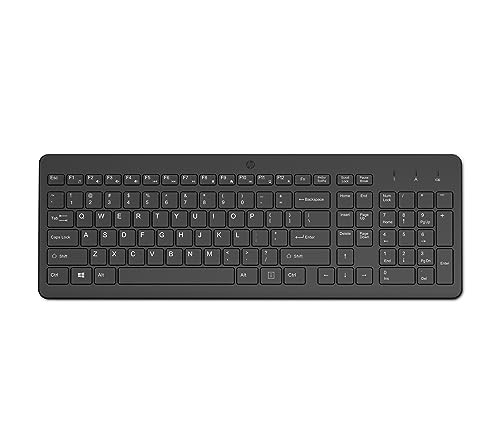 HP 220 draadloos QWERTY-toetsenbord met Spaans layout, USB Type-A, zwart