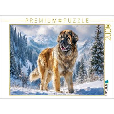 CALVENDO Puzzle Leonberger im Schnee | 2000 Teile Lege-Größe 90x67cm Foto-Puzzle für glückliche Stunden, Sonstige von , Calvendo Puzzle