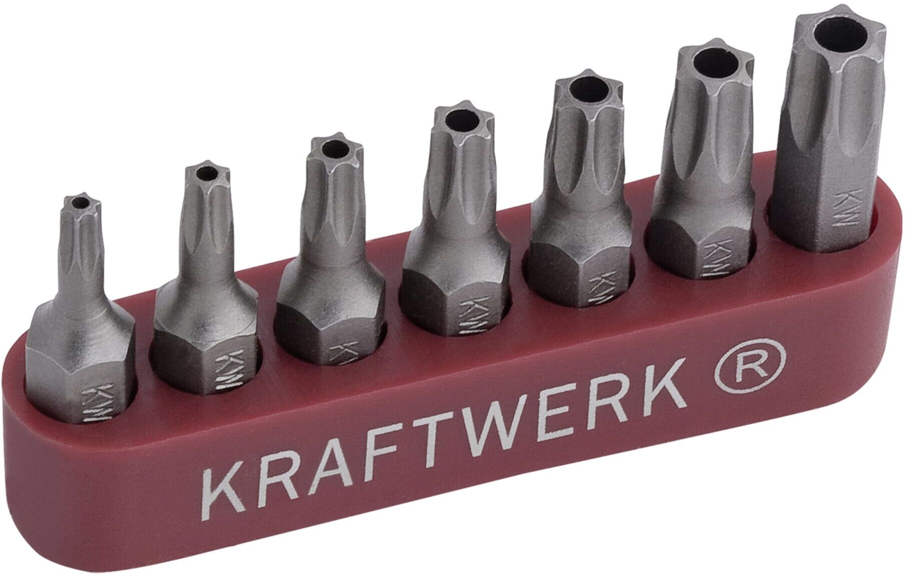 Kraftwerk 1/4" Maschinen-TX-Bit-Satz T10-40, 7-tlg. (2758)