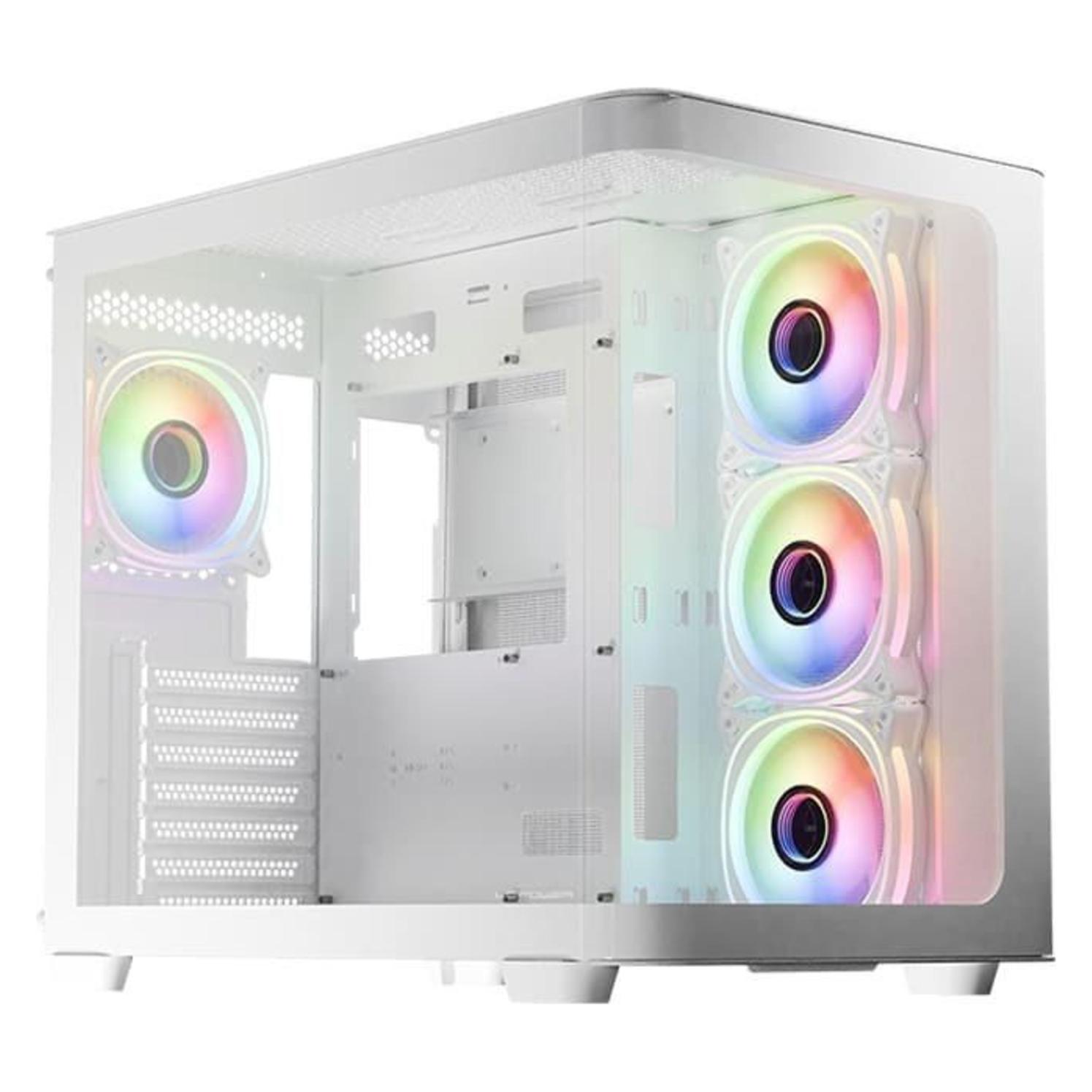 LC-Power Geh?use MidiTower ATX 8001B Light USB3.2,o.Netzteil,Pro-Strom-Light (ATX, mATX, Mini-ITX) (LC-8001W-ON)