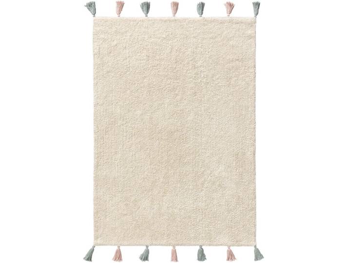 benuta Kinderteppich Malu waschbar Cream 80/120 cm, Creme, Textil, Uni, Rechteckig, 80x120 cm, für Fußbodenheizung geeignet, waschbar, pflegeleicht, strapazierfähig, Teppiche & Böden, Teppich, Kinderteppich