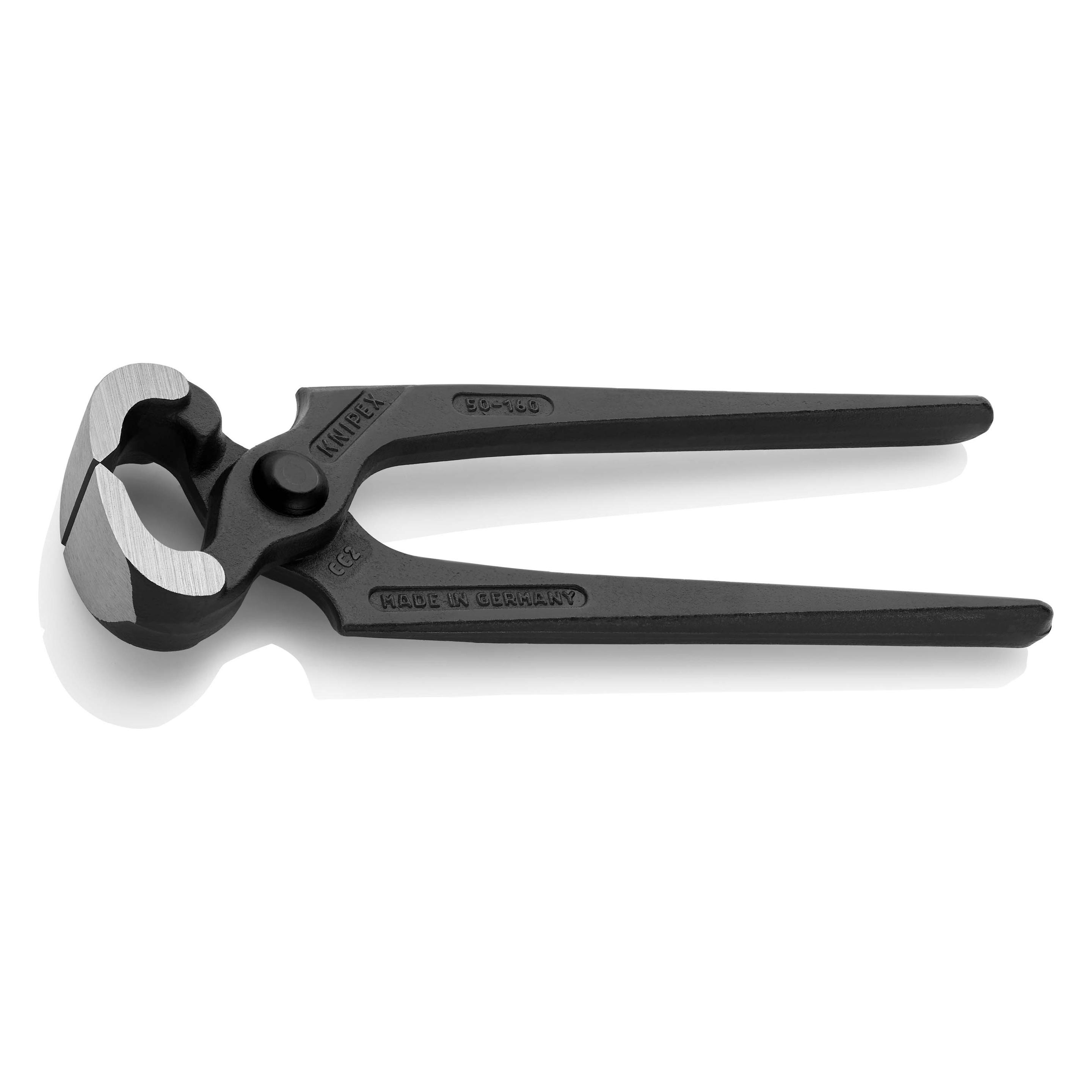 Knipex Kneifzange DIN ISO 9243 L.160mm schwarz atramentiert Kopf poliert Griffart ohne (160 mm) (50 00 160 SB)