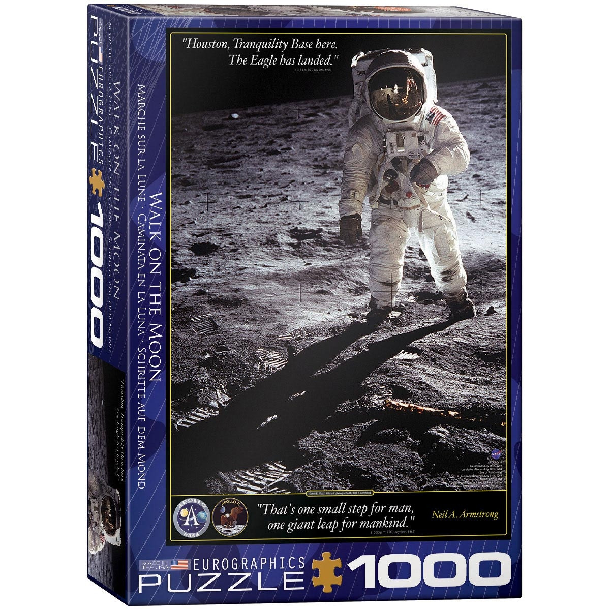 Eurographics Puzzel Stappen op de maan 1000 stukjes 68 x 48 cm 6000-4953