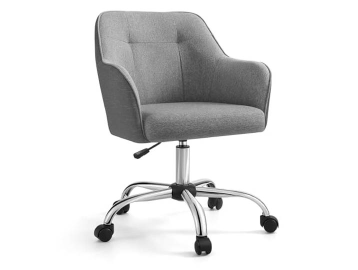SONGMICS Bürostuhl, Ergonomischer Drehstuhl, Höhenverstellbar, Stoff