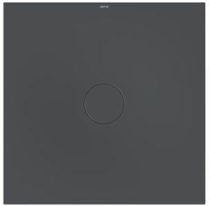 Bette BetteAir Duschfliese 7352-400 1000 x 1000 mm, raven, Rechteck, glasierter Titan-Stahl