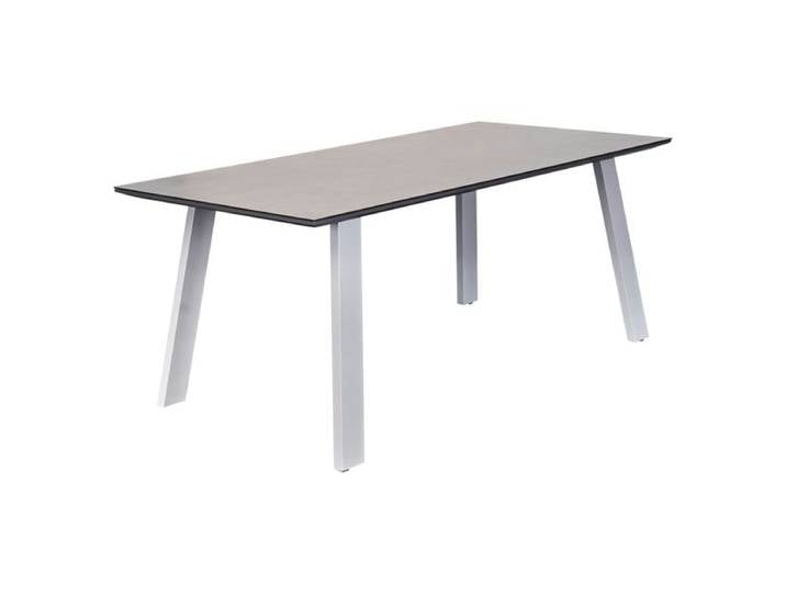 LC Garden Sunrest Gartentisch 180x90cm Aluminium/Glaskeramik Dunkelgrau Hellgrau