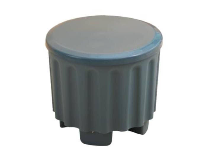 DANNMPX Sitzhocker Wohnzimmer Fußhocker Mit Stauraum, Fußstütze Aus Kunststoff for Das Wohnzimmer Zusätzliche Sitzplätze(Blue)